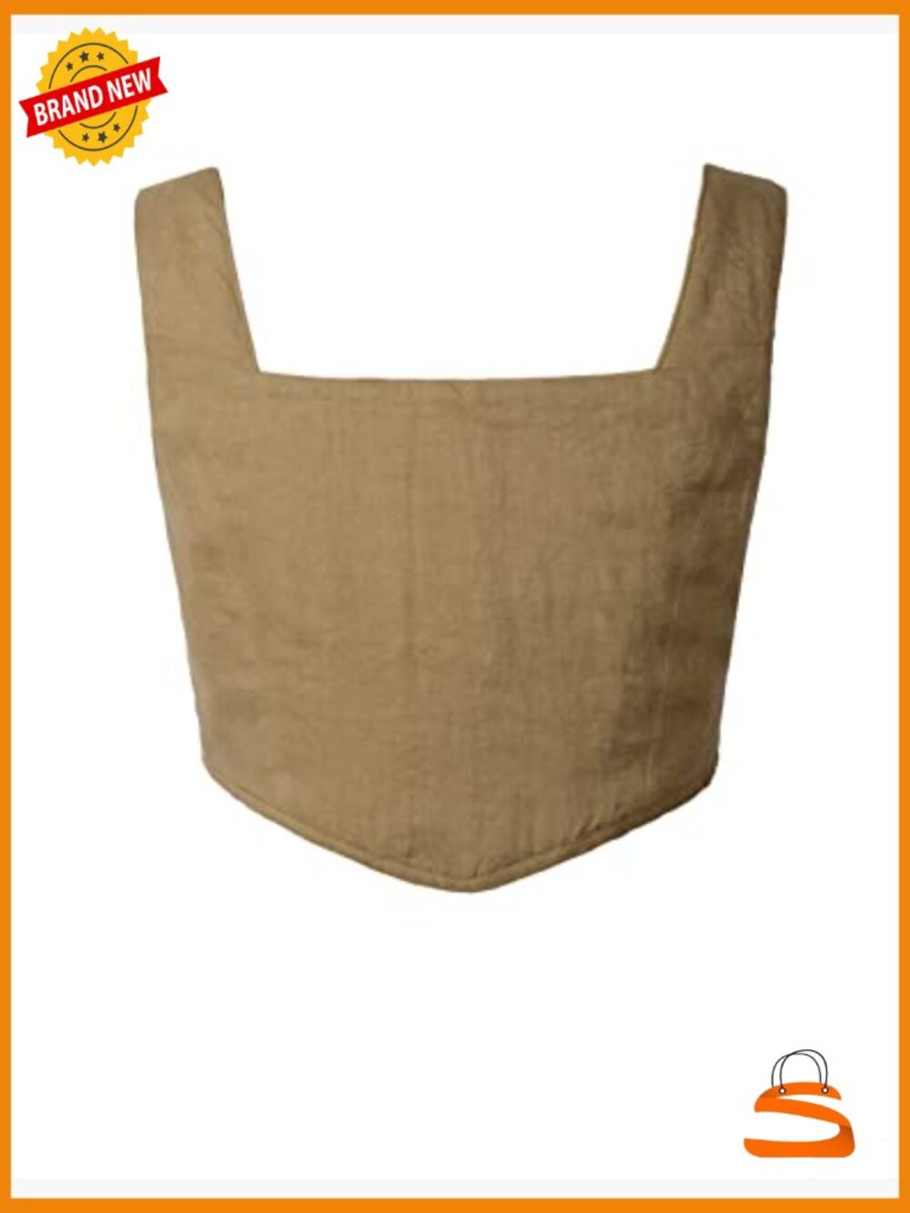 Medieval Renaissance Corset Boned Linen Bodice Ren Faire - Picture 2 of 2
